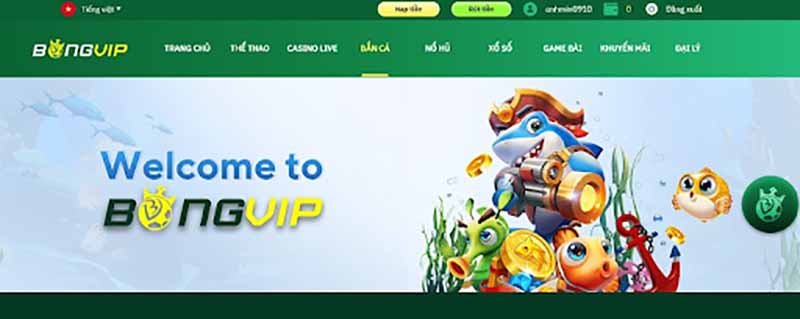 Game bắn cá tại bongvip hội tụ nhiều ưu điểm