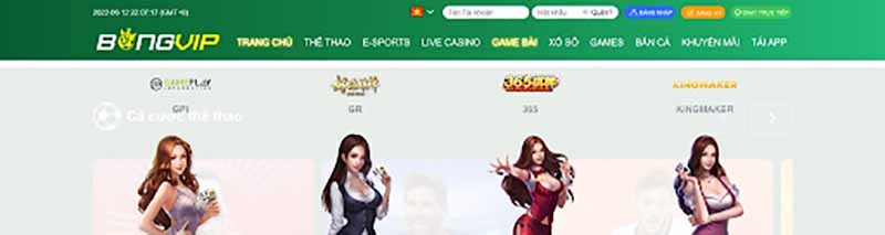 Game bài bongvip có 4 sảnh chơi