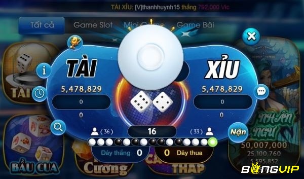 Game tài xỉu tại nhà cái Bong88