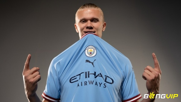 Tiền đạo hay nhất câu lạc bộ Manchester City Erling Haaland.