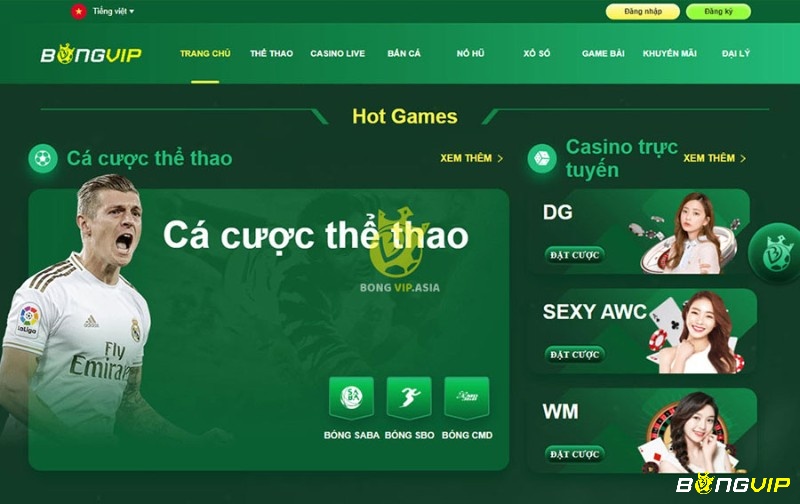 BONGVIP - cổng game cá độ bóng đá uy tín