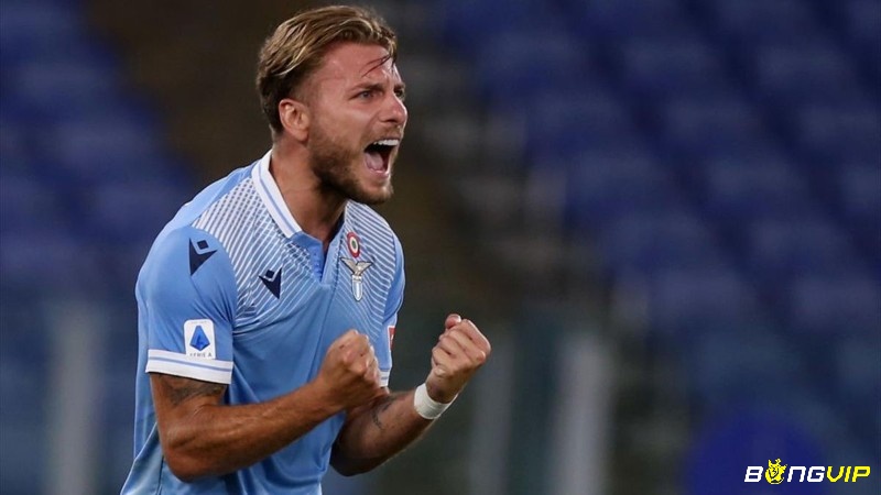 Top tiền đạo hay nhất Serie A được đánh giá với sự nguy hiểm trên sân cỏ là Ciro Immobile (Lazio)