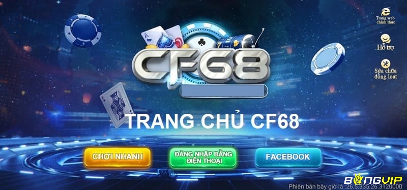 CF68 là trang web chuyên cung cấp các trò chơi giải trí online đặc sắc nhất hiện nay 