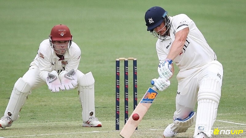 Theo luật cricket, batsmen chạy giữa pitch để ghi điểm, với 4 điểm khi bóng chạm đất trước ranh giới và 6 điểm nếu bay thẳng ra ngoài