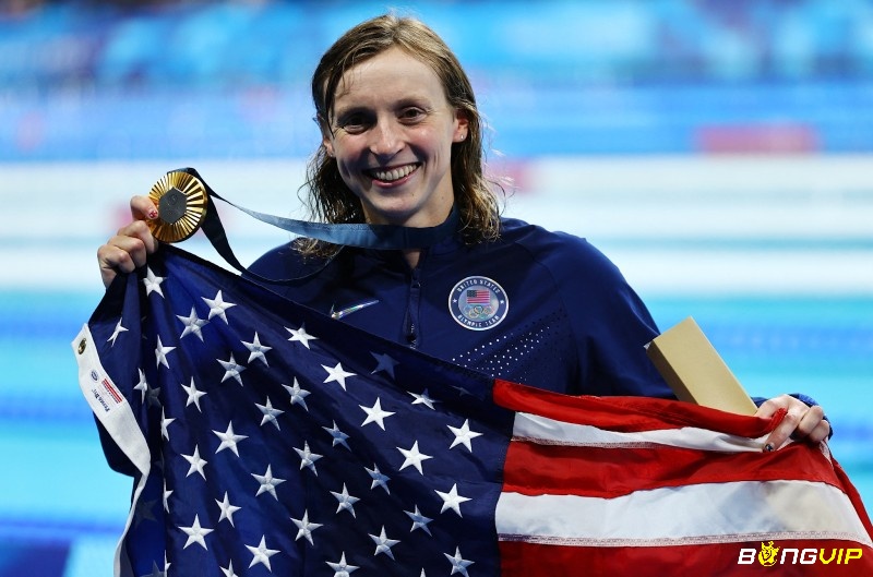 Katie Ledecky (Mỹ) hướng đến HCV 800m, 400m, 1.500m tự do tại Olympic Paris 2024