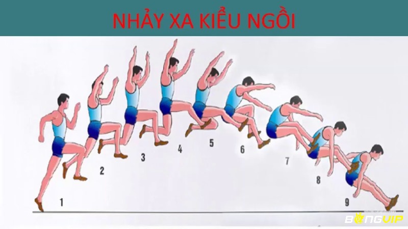 Đối với môn thể thao nhảy xa, các vận động viên sẽ cố gắng bật cao và vươn dài để kéo dài khoảng cách tiếp đất