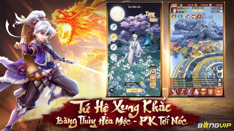 Chọn môn phái yêu thích, khám phá bộ kỹ năng độc đáo và sức mạnh riêng biệt