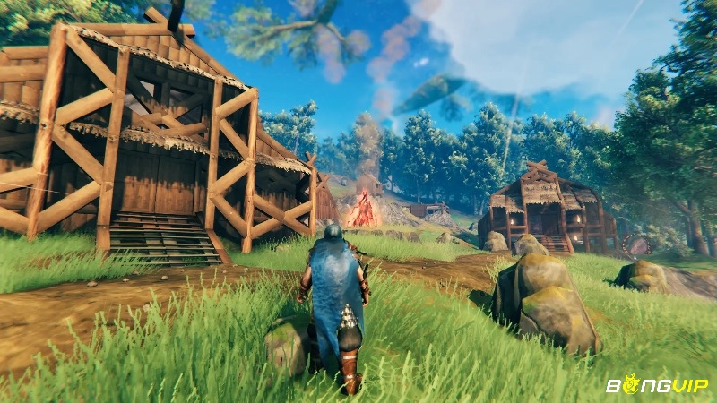 Valheim là game sinh tồn pc phù hợp cho người mới chơi với đồ hoạ dễ tiếp cận.